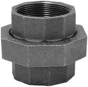 Anvil 463 Black Malleable Iron Union, 1-1/4"