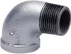 Anvil 1103 Galvanized Malleable Iron Straight Street Elbow, 3/4"