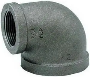 Anvil 1101R Galvanized Class 150 90 Deg Reducing Elbow, 2" x 1-1/2"