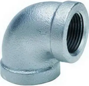 Anvil 1101 Galvanized Class 150 90 Deg Standard Elbow, 1-1/4"
