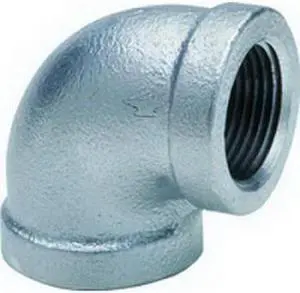Anvil 1101 Galvanized Class 150 90 Deg Standard Elbow, 1"