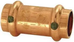Viega ProPress 2915.3 Copper Slip Coupling Without Stop, 1-1/2"