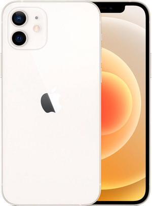 Apple iPhone 12 128GB, Refurbished Unlocked Cell Phone, White - Very Good Condition (Grade B)