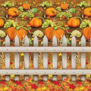 Pumpkin Patch Backdrop - Multi-colored