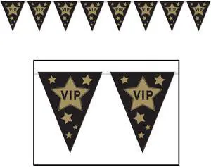 Vip Pennant Banner - Plastic-pp