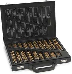 170 Piece Titanium Coated Drill Bit Box