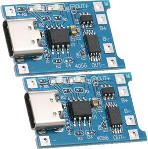 2pcs TP4056 5V 1A USB Type-C 18650 Lithium Battery Charging and Protection Board
