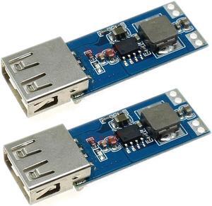 2pcs DC Boost Module 3V 3.3V 3.7V 4.2V Input 5V 2A USB Output 10W DIY Power Bank