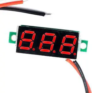 DC 2.4-30V 2-Wire Voltmeter 3-Digit LED Display Panel Volt Meter Voltage Tester