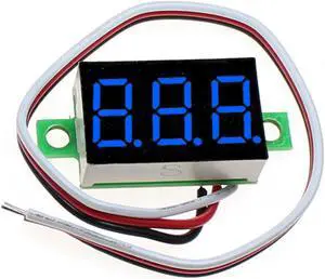 DC 0-30V 3-Wire Voltmeter 3-Digit LED Display Panel Volt Meter Voltage Tester