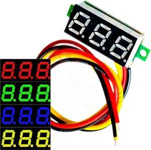 Ultra-small 0-100V DC 3-Wire Voltmeter 3-Digit LED Volt Meter Voltage Tester