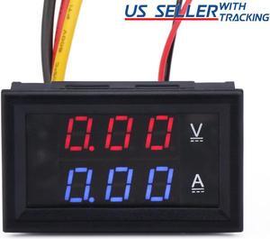 DC 100V 10A Voltmeter Ammeter LED Dual Volt Amp Meter Voltage Current Tester