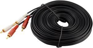 RCA Stereo Audio Cable, 2 RCA Male to 2 RCA Male (50 Feet / 15 Meters)