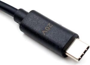USB C Type-C 20V PD Trigger 4ft Power Cable 5A DC 5.5 x 2.5mm