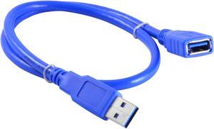 1.5ft USB 3.0 Extension Cable Type A Male to Female Extender Data Cord 50cm