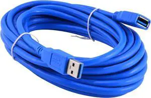 16.4 Feet USB 3.0 Type A Male to Female Extension Cable 5M Blue 16.4 Feet USB 3.0 Type A Male to Female Extension Cable 5M Blue