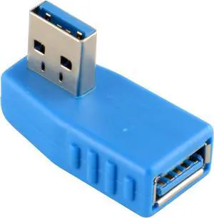 Right Angle USB 3.0 to Right Facing Vertical Female Adapter Coupler Connector 5 pack