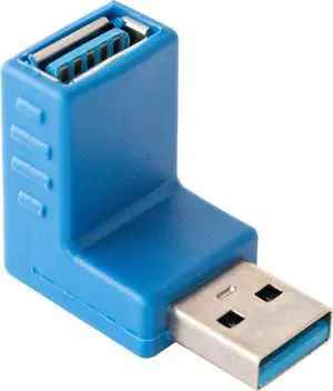 USB 3.0 Right Angle Connector Type-A Male to Female 90 Degree Extension Adapter 5 pack