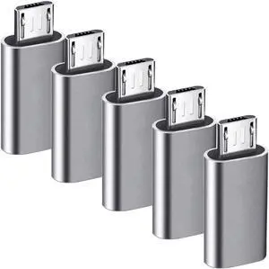 USB 3.1 Type C Female to Micro USB Male Adapter Converter Connector USB-C 5 pack
