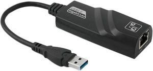USB 3.0 to 10/100/1000 Mbps Gigabit RJ45 Ethernet Network LAN Adapter for PC Mac
