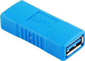 JacobsParts USB 3.0 Type A Female to Female Coupler Connector, Blue