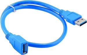 USB 3.0 Extension Extender Cable Cord Standard Type A Male to Female 1 FT