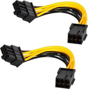 6-pin to 8-pin PCI Express Power Converter Cable GPU Video Card PCIE PCI-E 18AWG