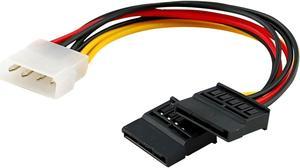 Molex to SATA Power Cable Splitter Adapter Extension, 8" 20cm 18AWG