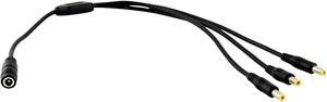 1:3 DC Power Splitter Cable Cord 1 Female to 3 Male 5.5x2.1mm Port Pigtals 12V
