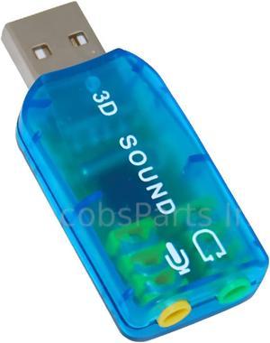 USB 2.0 to Mic/speaker 5.1 Audio Sound Card Adapter