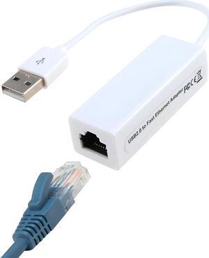 JacobsParts USB 2.0 Ethernet Network Adapter 100Mbps Wired LAN for Windows and Linux