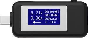 USB C Power Meter Digital LCD Voltage Current Load Tester Tablets Laptops & More