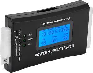 JacobsParts 20+4 Pin LCD Power Supply Tester for ATX, ITX, BTX, PCI-E, SATA, HDD