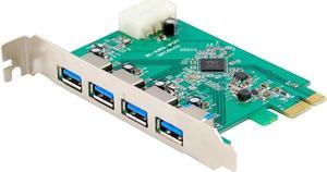 Protronix 4-Port USB 3.0 PCI Express (PCIe) Host Controller Card