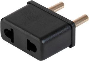 EU Euro Europe to US USA Power Jack Wall Plug Converter Travel Adapter Adaptor