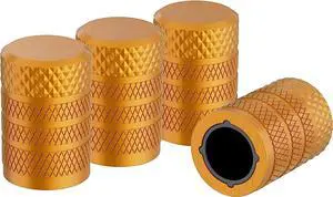 4pcs Tire Valve Stem Caps Anodized Aluminum Corrosion Resistant Covers Car Bike