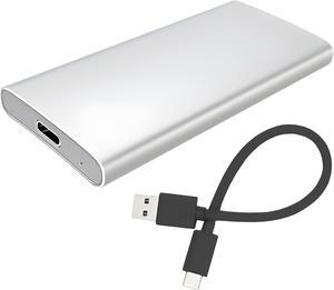 External mSATA SSD to USB 3.2 Gen 2 Type C USB-C Drive Enclosure Adapter Case