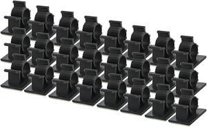 3/8" inch Self Adhesive Adjustable Wire Cable Ties Clamps 24 pack