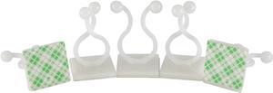 Cable Management Cord Clips with Adhesive Base, Small (Pack of 10)