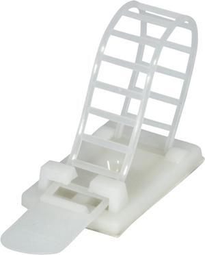 Reusable Adhesive Cable Management Straps Cord Clips, Heavy Duty 25PK (White)