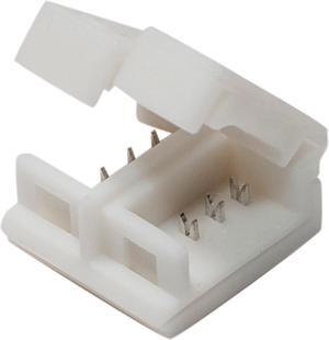 5x 10mm 4-pin Solderless Clip-on Coupler for Waterproof 5050 RGB LED Strip Light