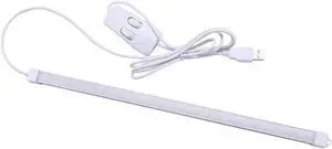 JacobsParts LED Light Bar USB Under Cabinet Desk Lamp Warm & Daylight White