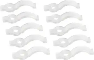 (50-pack) Clear Fastener Clips for 8mm/10mm Waterproof LED Strip Light 3528 5050
