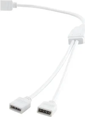 ABI 1:2 4-pin Female Power Splitter Cable for RGB LED Light Strip (5-Pack)