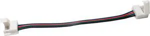 10-Pack 10mm Solderless Flexible Coupler Wire for Waterproof 5050 RGB LED Strip