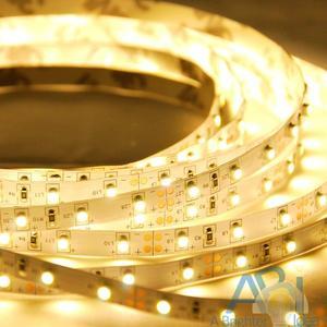 ABI Warm White Flexible LED Strip Light with AC Adapter, 300 LEDs, 5 Meters / 16.4 FT Spool, 12VDC