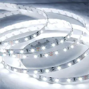 ABI Daylight White 6000K Flexible LED Light Strip with Power Supply, 600 LEDs, 2835 SMD, 10 Meters / 33 Feet, 24V DC