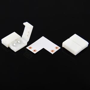 5-pack 10mm 90-Degree L-Shaped Solderless Coupler Connector for 5050 LED Strip