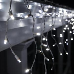 Icicle Curtain 200 LED String Fairy Christmas Lights Outdoor Daylight White Xmas