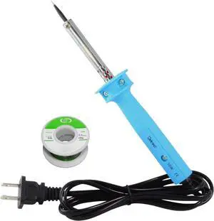 Delcast 30 Watt Precision Tip Soldering Iron with Rosin Core Solder 63/37 Leaded Electronics Solder, 0.6mm (100 g / 3.5 oz)